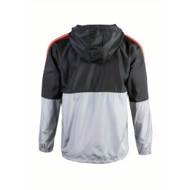 Men's Plus Size Fashion Windbreaker Jacket - Trendy, Oversized Design With Dynamic Style For The Modern Man