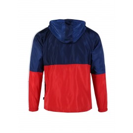 Men's Plus Size Fashion Windbreaker Jacket - Trendy, Oversized Design With Dynamic Style For The Modern Man