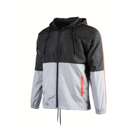 Men's Plus Size Fashion Windbreaker Jacket - Trendy, Oversized Design With Dynamic Style For The Modern Man