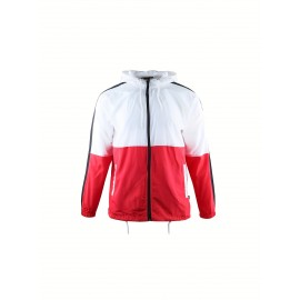 Men's Plus Size Fashion Windbreaker Jacket - Trendy, Oversized Design With Dynamic Style For The Modern Man