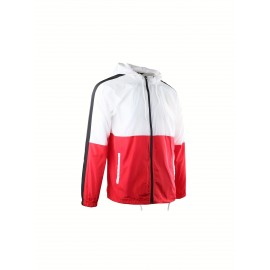 Men's Plus Size Fashion Windbreaker Jacket - Trendy, Oversized Design With Dynamic Style For The Modern Man