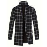 Plus Size Men's Plaid Print Shirt Oversized Long Sleeve Shirt For Autumn/winter, Men's Clothing