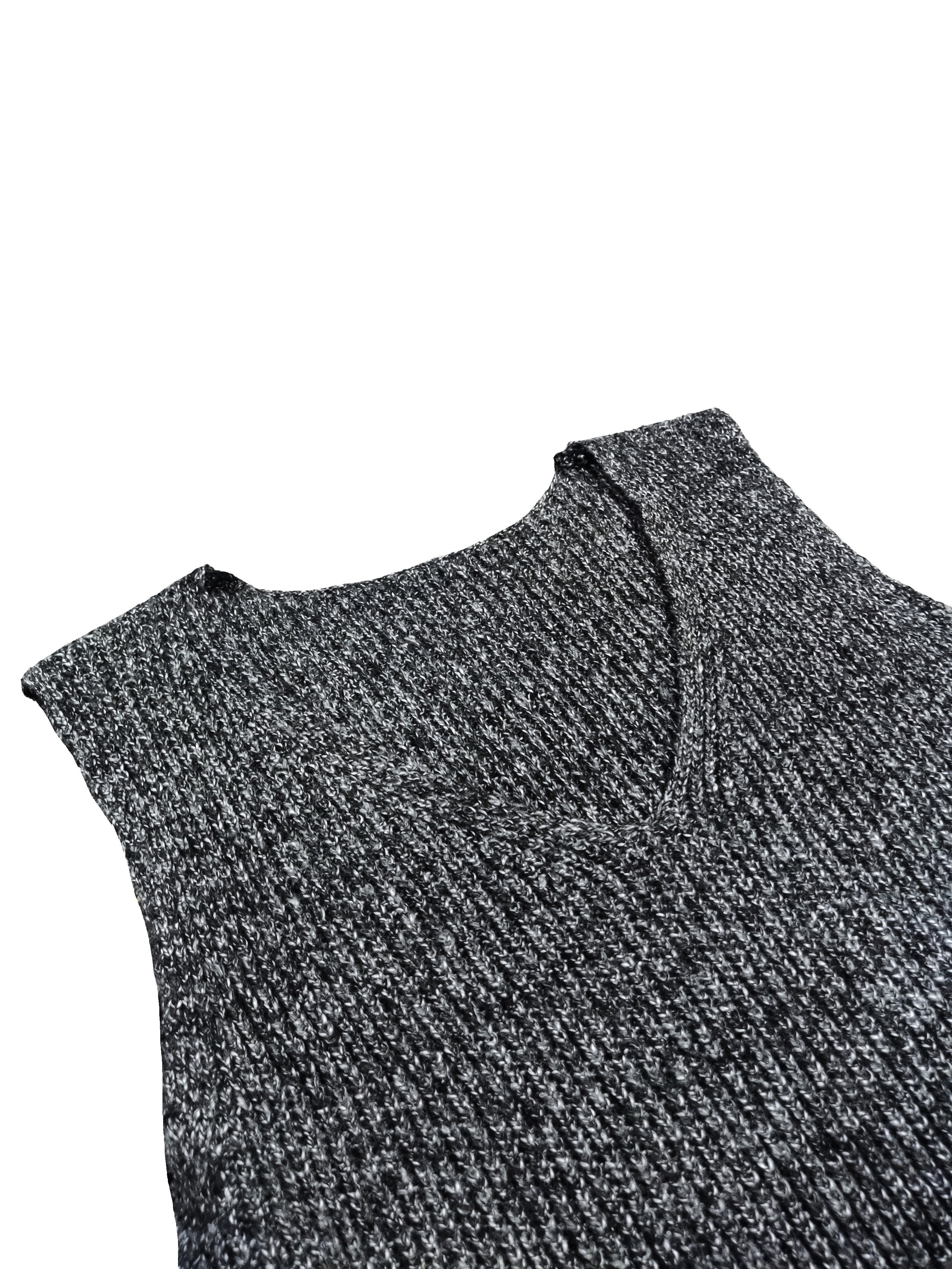 plus size casual sweater vest womens plus solid v neck slight stretch sweater vest details 11